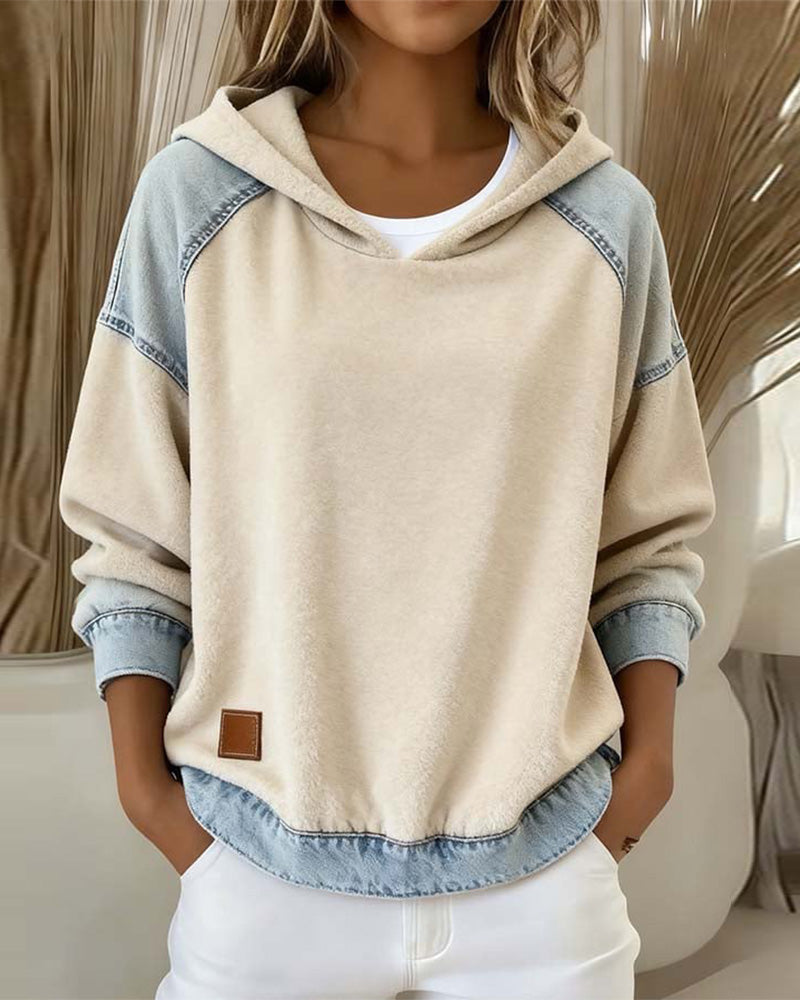 WW | Kapuzensweatshirt mit Kontrasttasche