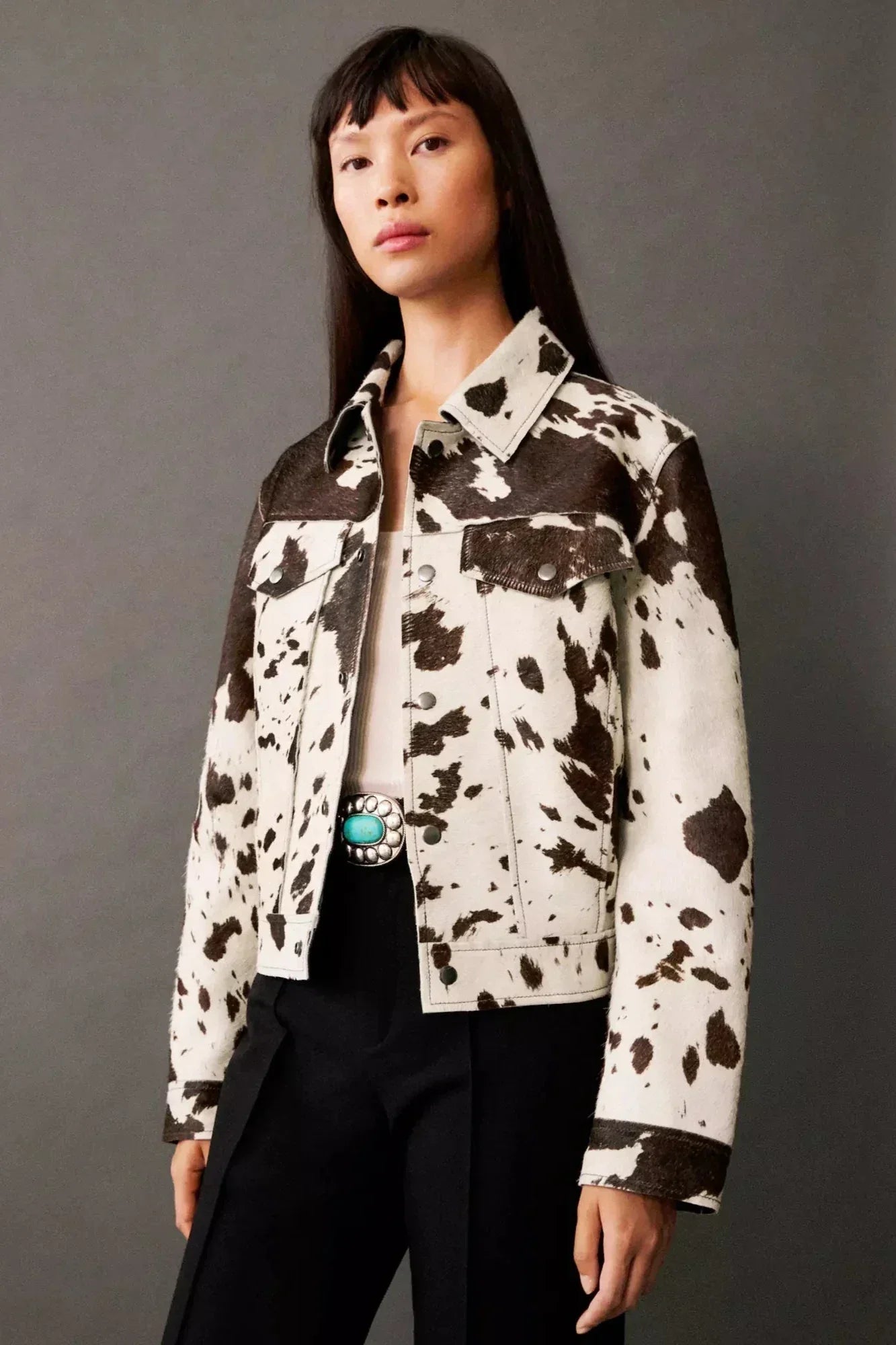 WW | Print Faux-Fur Hemdenjacke