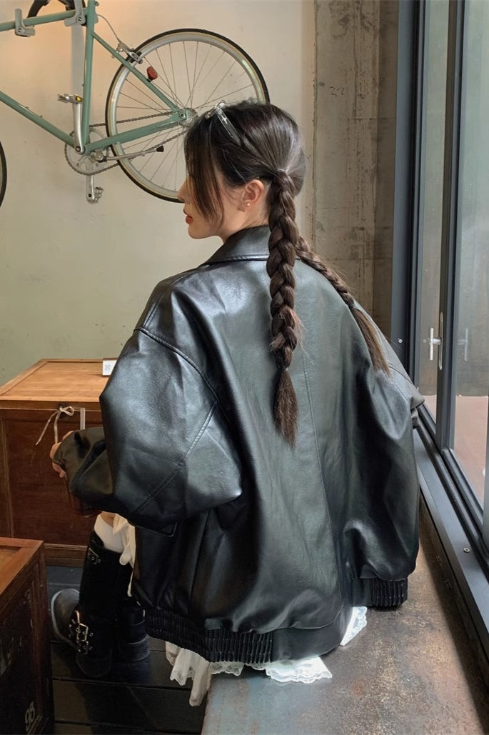 WW | Länge Oversized Motorradjacke