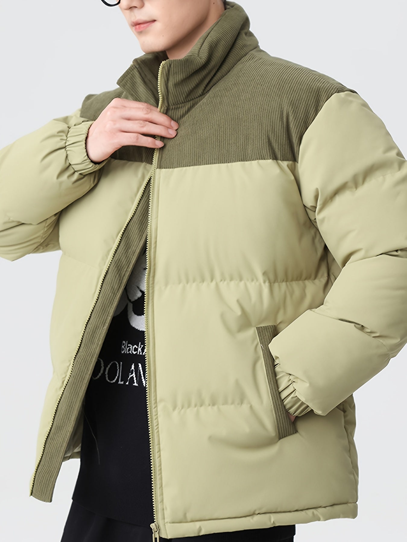 WW | Men's Colorblock Winter Jacket - Perfect for Outdoor Activities