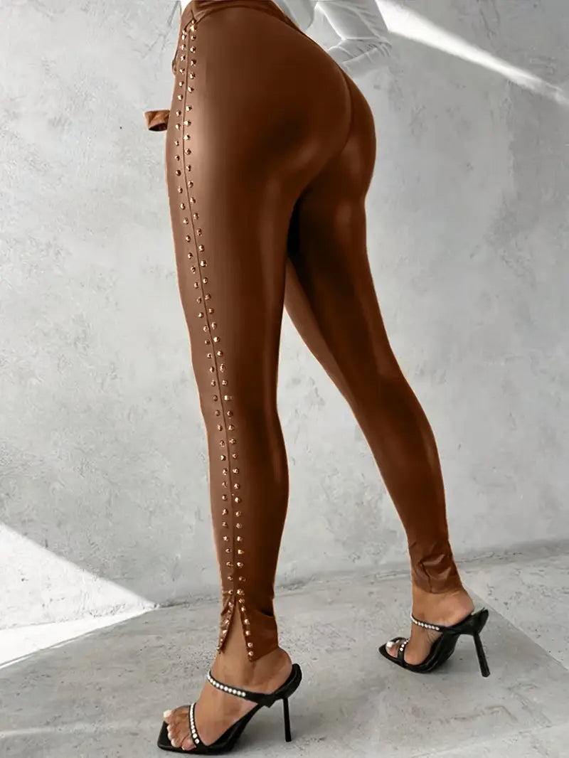 WW | Leather Rivet Trousers
