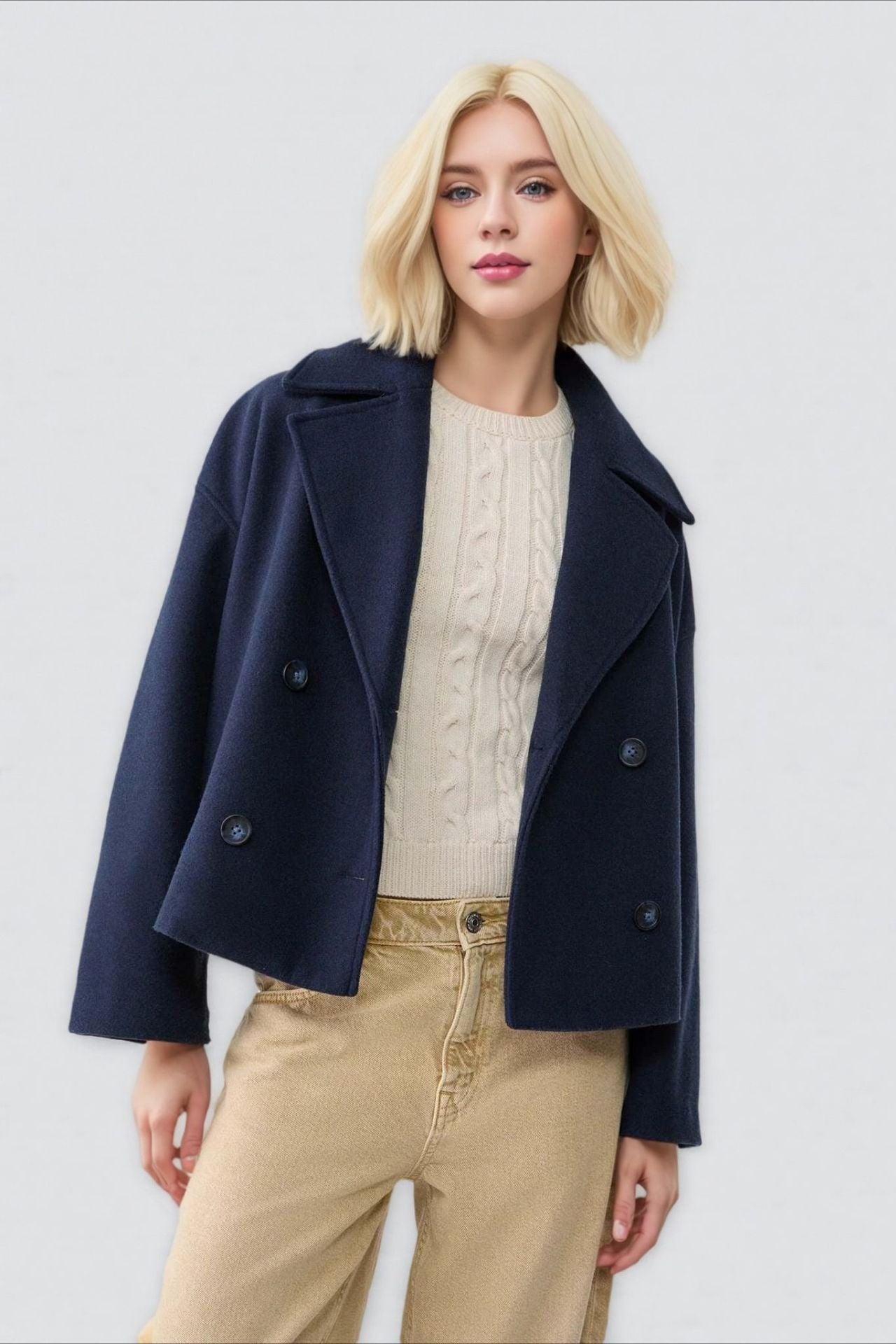 WW | Revers Wolle Mischjacke