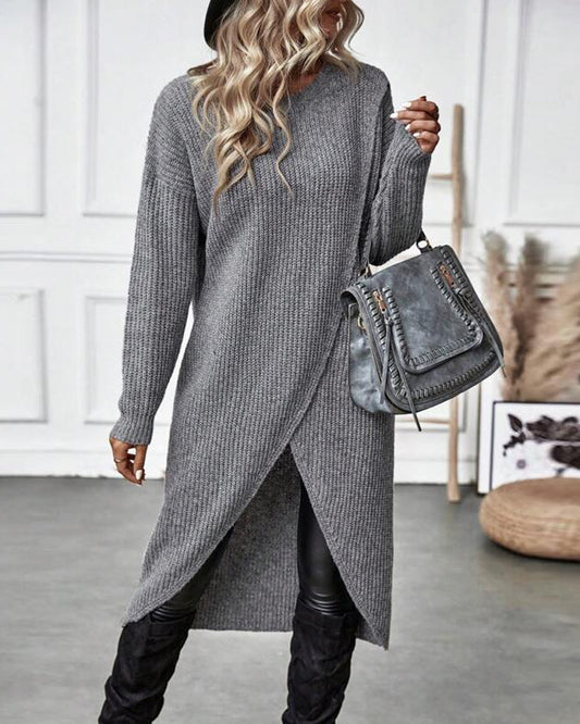 WW | Pulloverkleid mit unregelmäßigem Saum