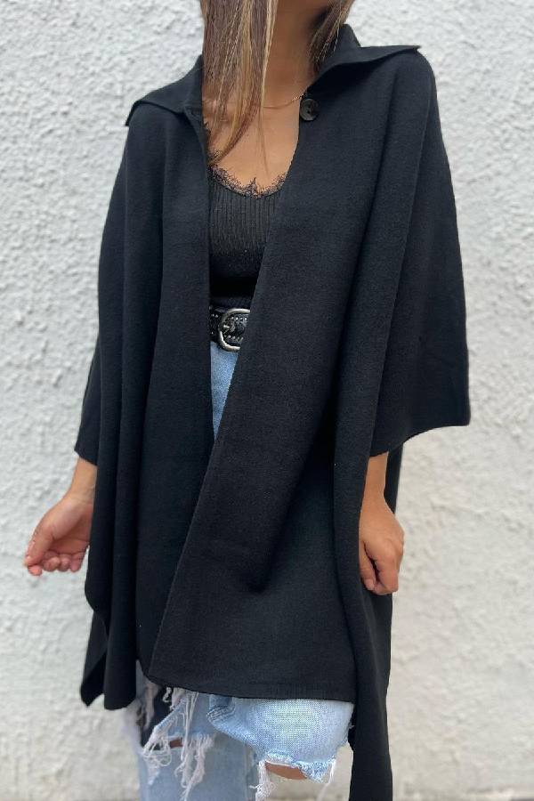 WW | Farbe lässiger Cardigan lockere Einzelknopf Windbreaker Jacke