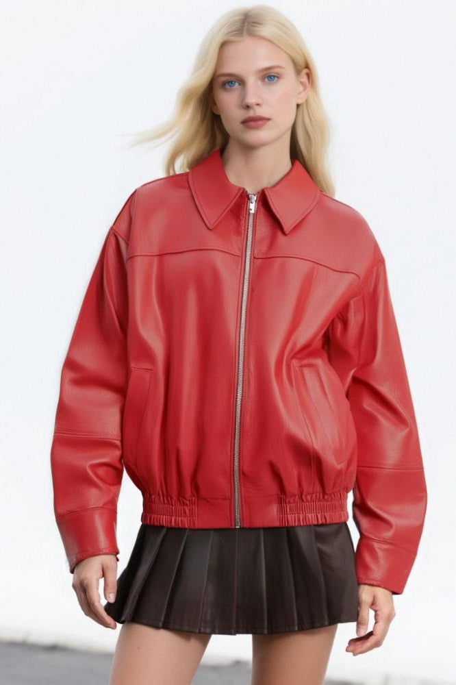 WW | Leder Freizeit Reversjacke