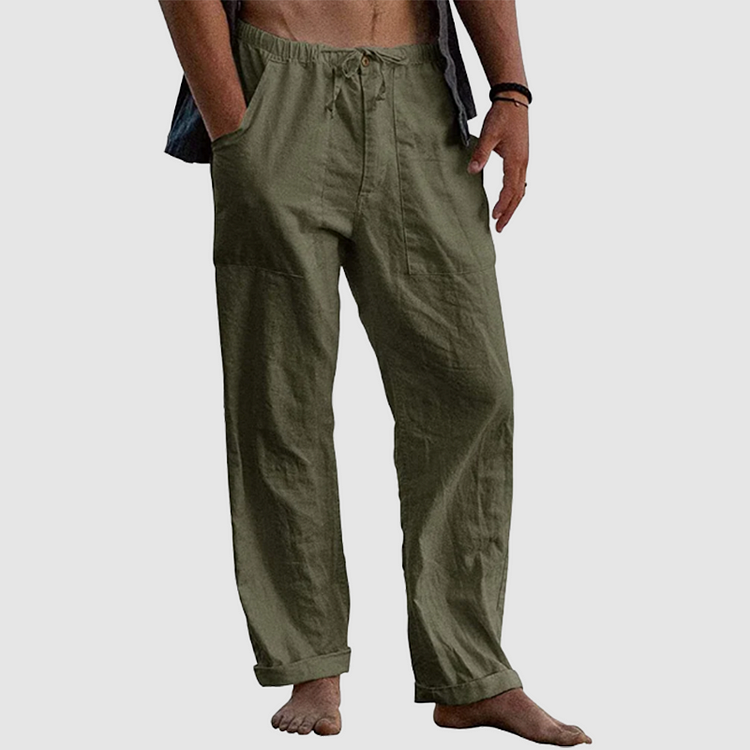 WW | Lässige Leinenhose mit Kordelzug
