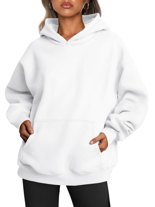 WW | Oversized-Pullover aus Fleece mit Tasche für Damen