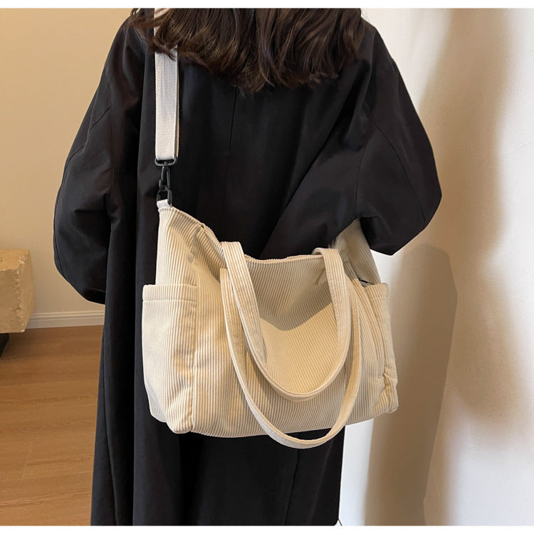 WW | Student Tote Corduroy Bag