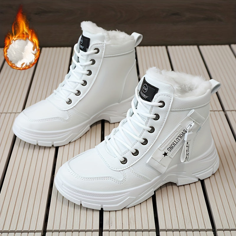 Coline | Lined Platform Sole Snow Boots