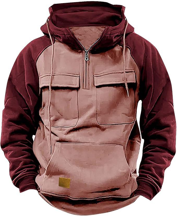 WW | Dicke Herren-Hoodie mit vielen Stauraumtaschen
