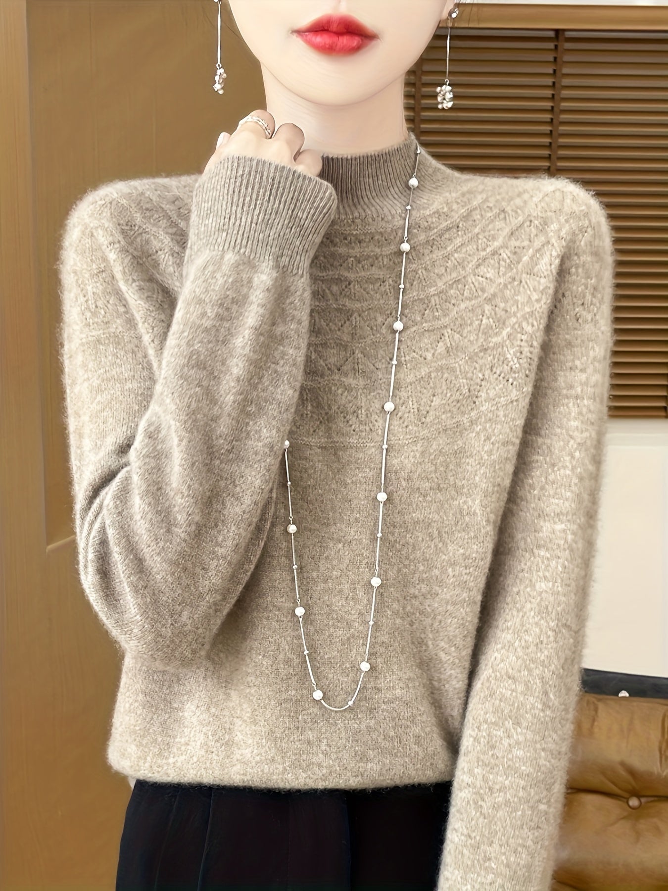 WW | Wollstrickpullover Pullover Damen - Für den Alltag