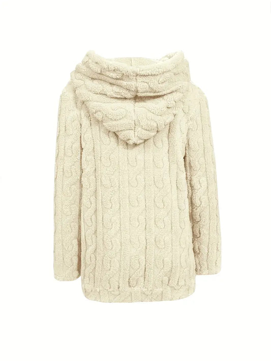 WW | Weiches Kapuzen Sweatshirt mit Reißverschluss
