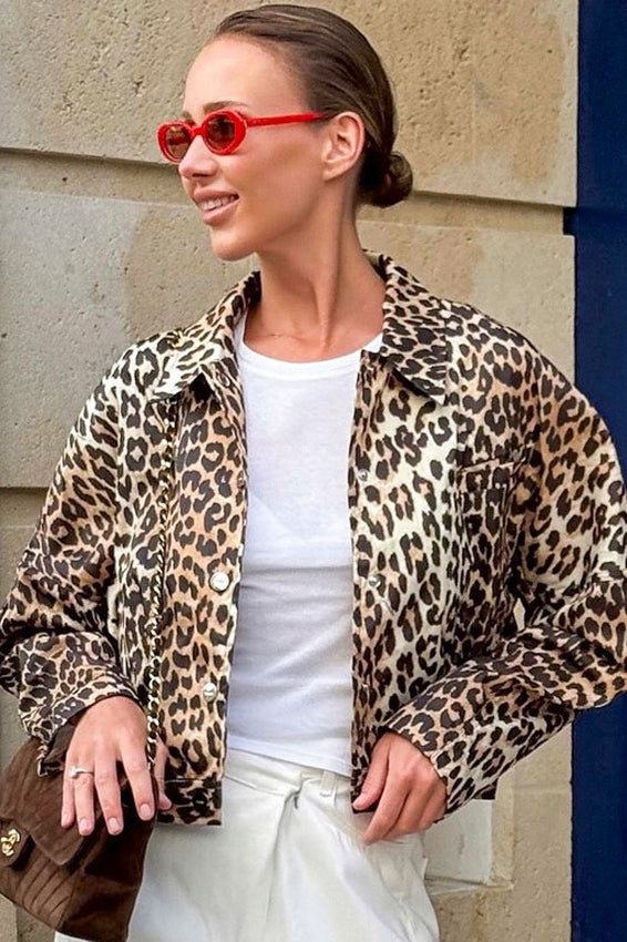 WW | Print Zip-Front Cropped Jacket