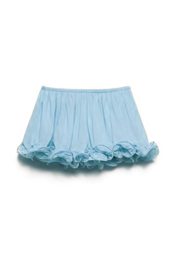 Romantic Drama – shorts with wavy flounces and elastic waist
