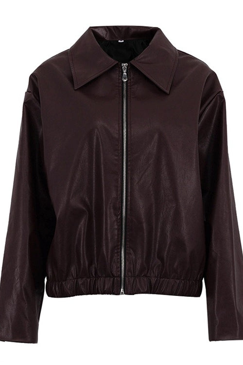 WW | PU-Leder Bikerjacke
