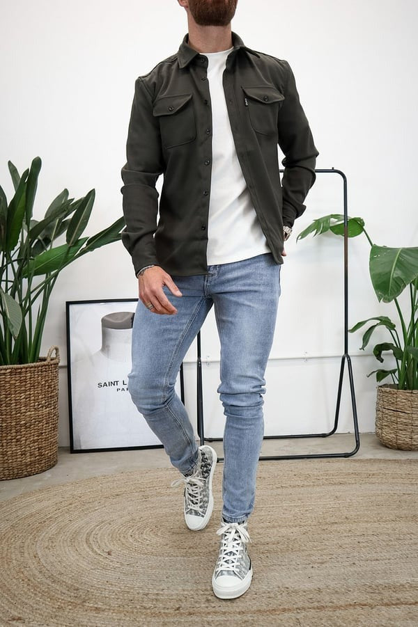WW | Männer Casual Wickeljacke