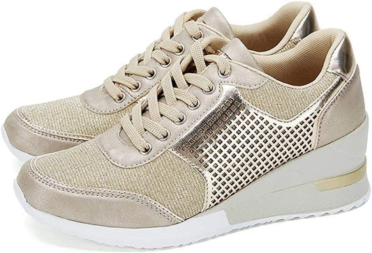 WW | Orthopädische Turnschuhe mit hohem Absatz und Keilabsatz