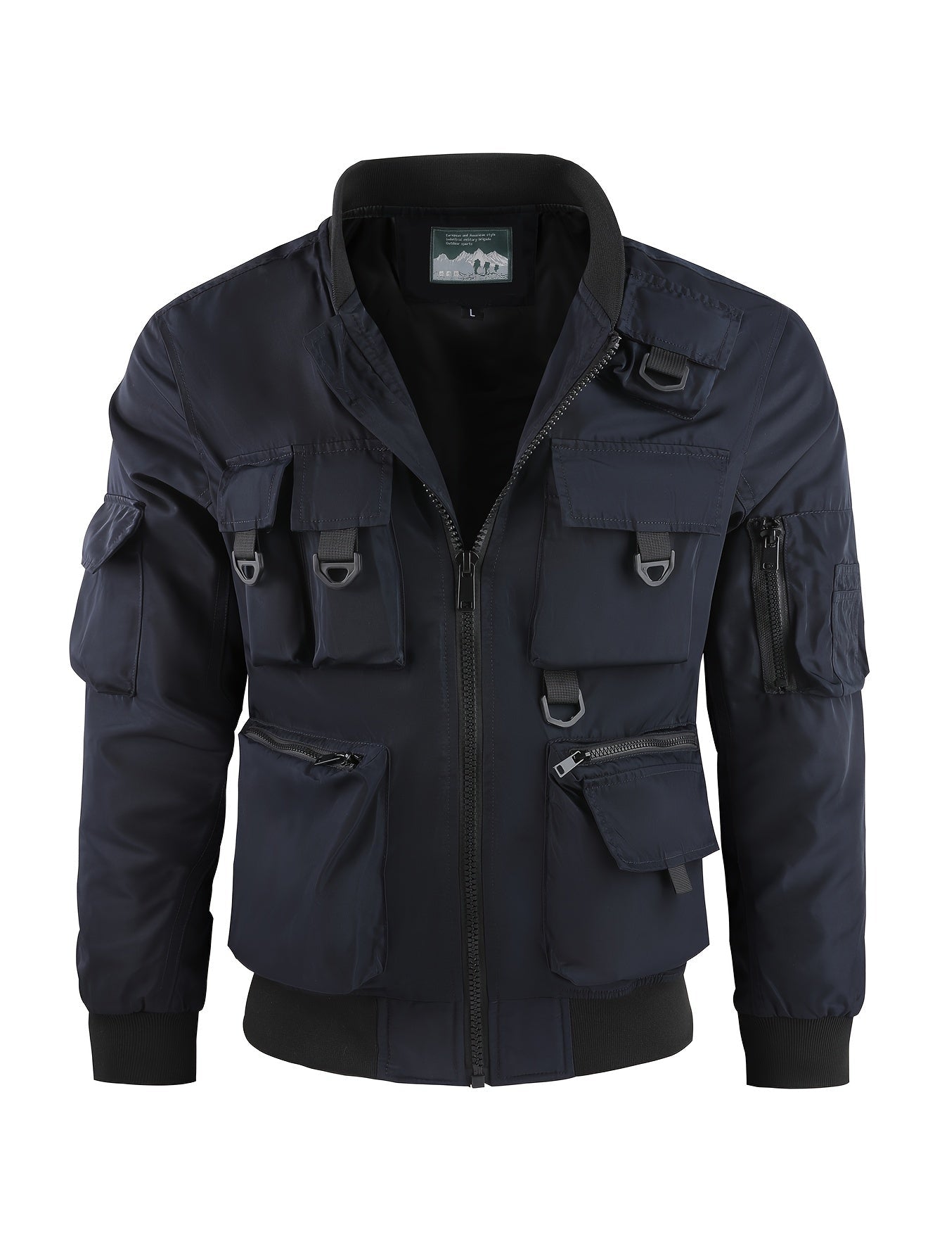 WW | Men's Tactical Cargo Multi-Pocket Windbreaker - Perfect for Outdoor Activities