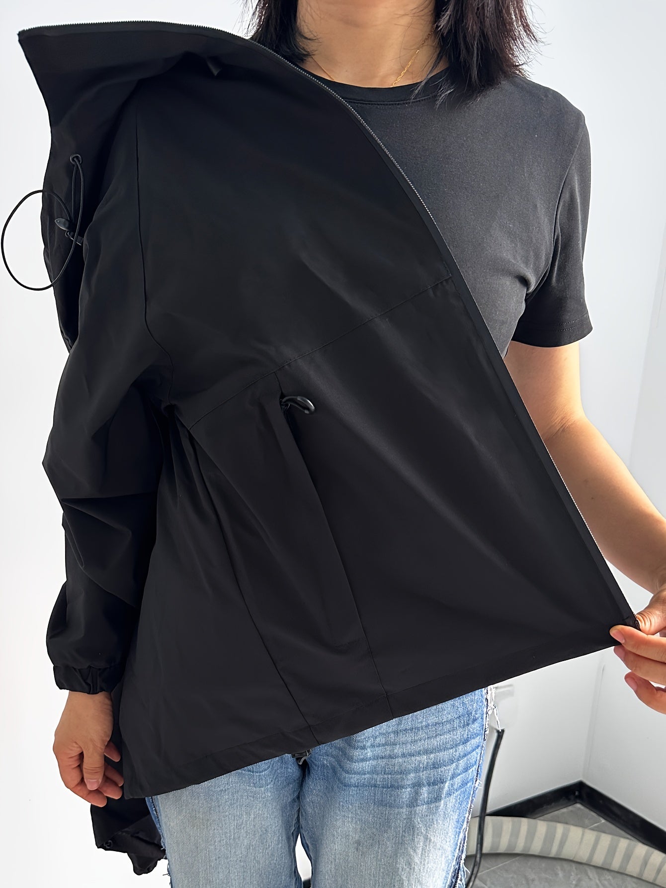 WW | Elegante Regenjacke für Frauen, wasserdicht und winddicht