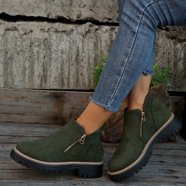 WW | klassische Leder-Stiefeletten für Damen