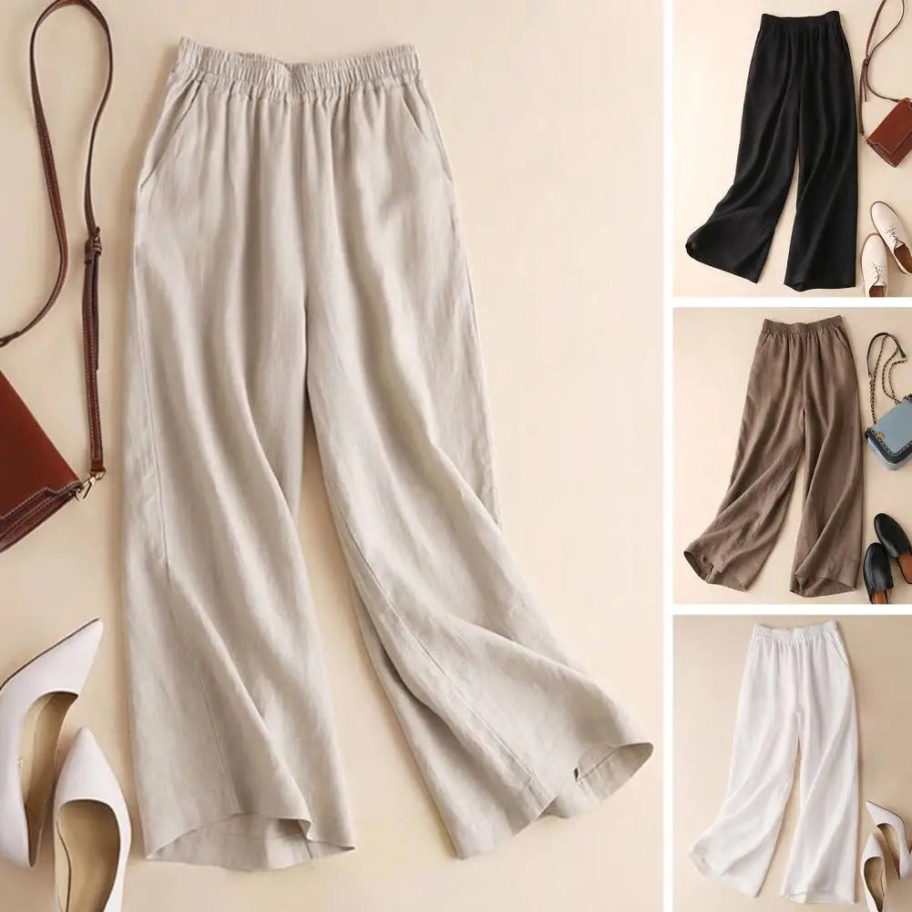 WW | Weite Leinen Baumwollhose