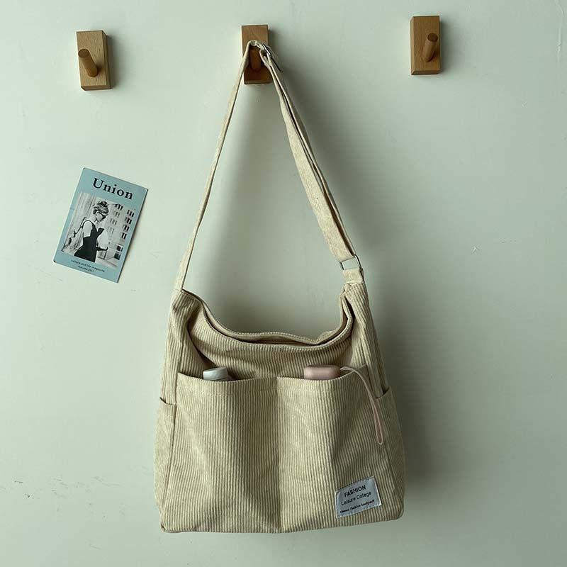 WW | Wide Corduroy Shoulder Bag