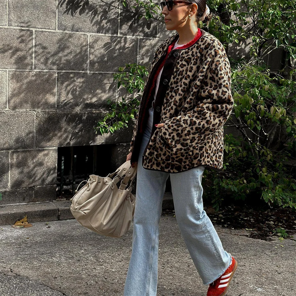 WW | Fleece Leopard Jacket