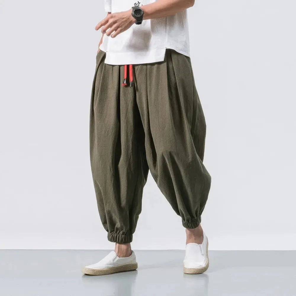 WW | Men's Linen Loose Harem Pants