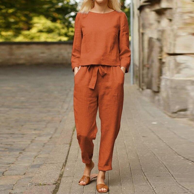 WW | Chic Ladies' Ensemble Made Of Soft Linen