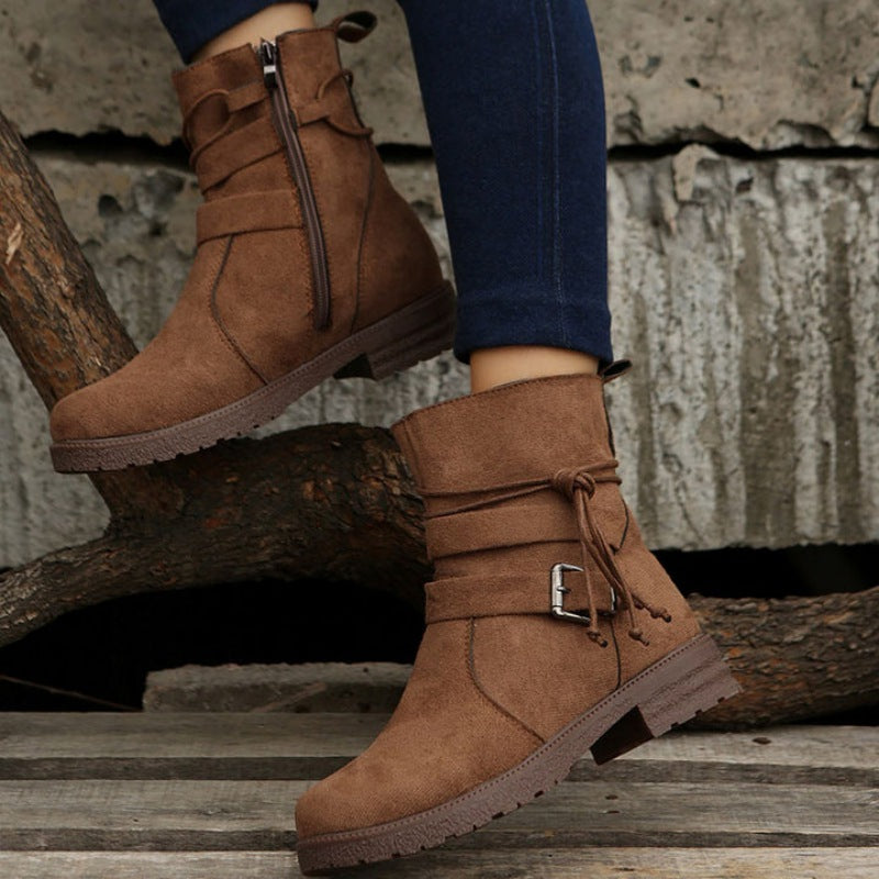 WW | Casual Damenstiefel mit Schnalle