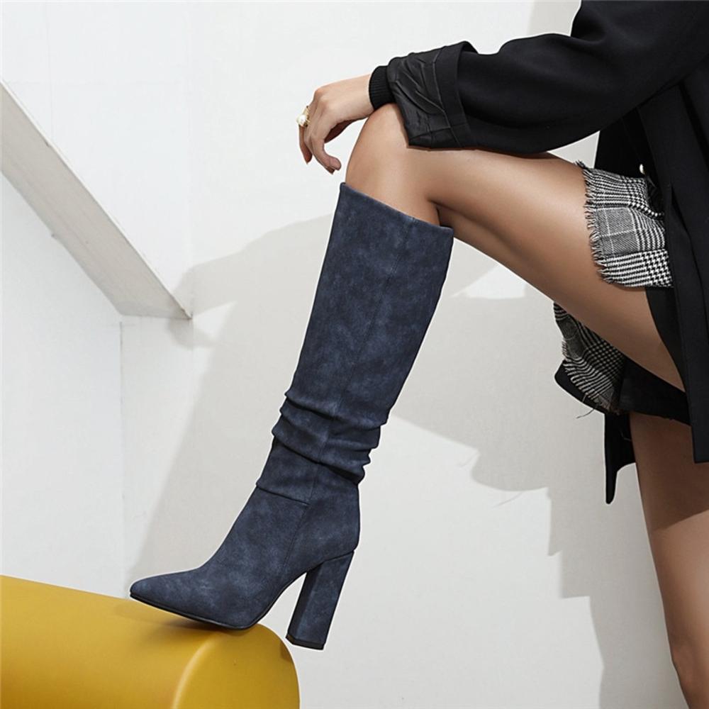 WW | Modische Lederstiefel im Eleganten Stil