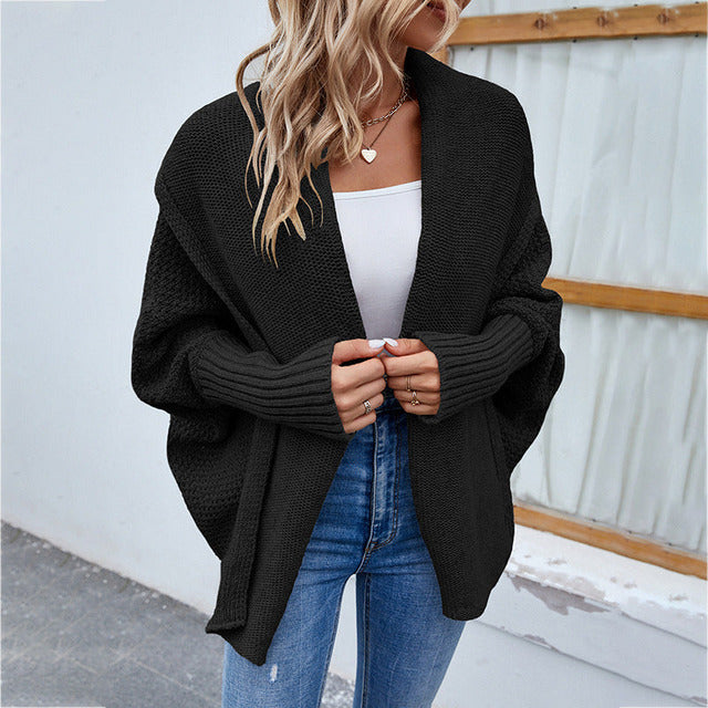 WW | Bequeme Strickstrickjacke mit Klassischem Stil