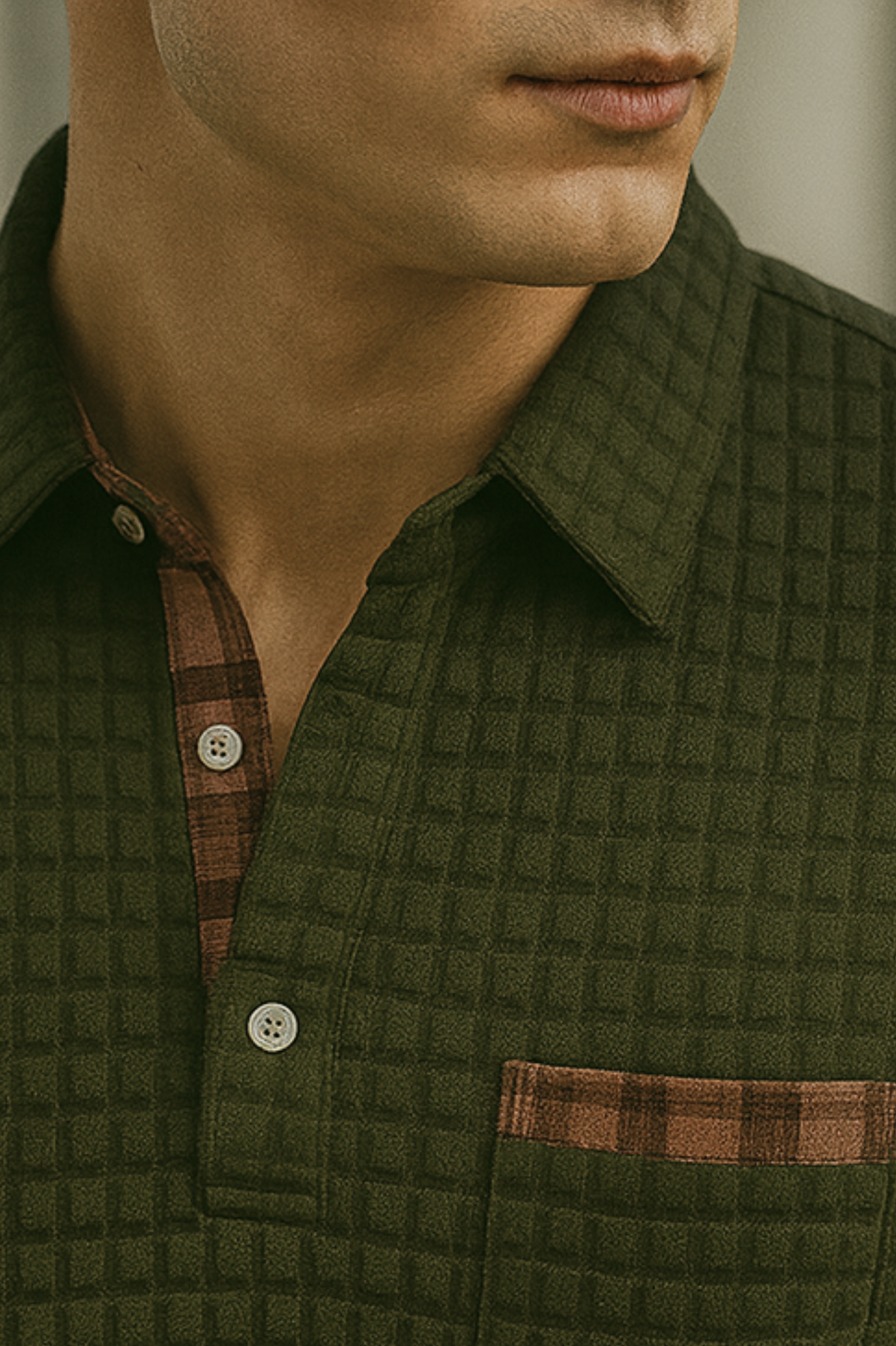Joven | Diamond Pattern Polo Shirt