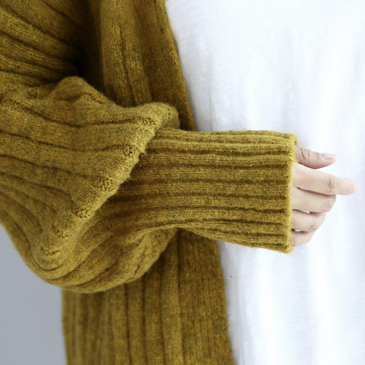 WW | Thick Warm Oversized V-Neck Sweater Cardigans, Long-Sleeved Knit Short Coats