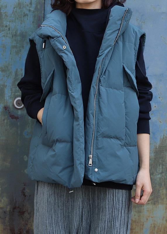 WW | grau grün Überbekleidung Plus Size Jacken & Mäntel ärmellos Stehkragen Winter Überbekleidung