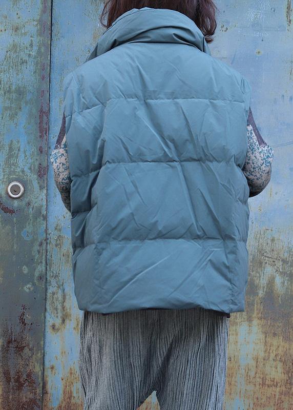 WW | grau grün Überbekleidung Plus Size Jacken & Mäntel ärmellos Stehkragen Winter Überbekleidung