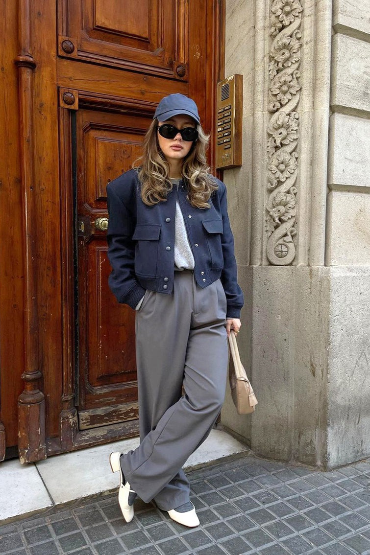 WW | Wollene Baseballjacke
