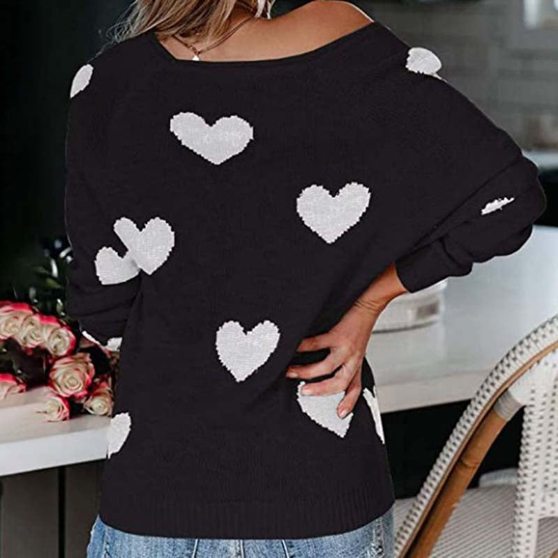 WW | Strickpullover mit Herzmuster Design