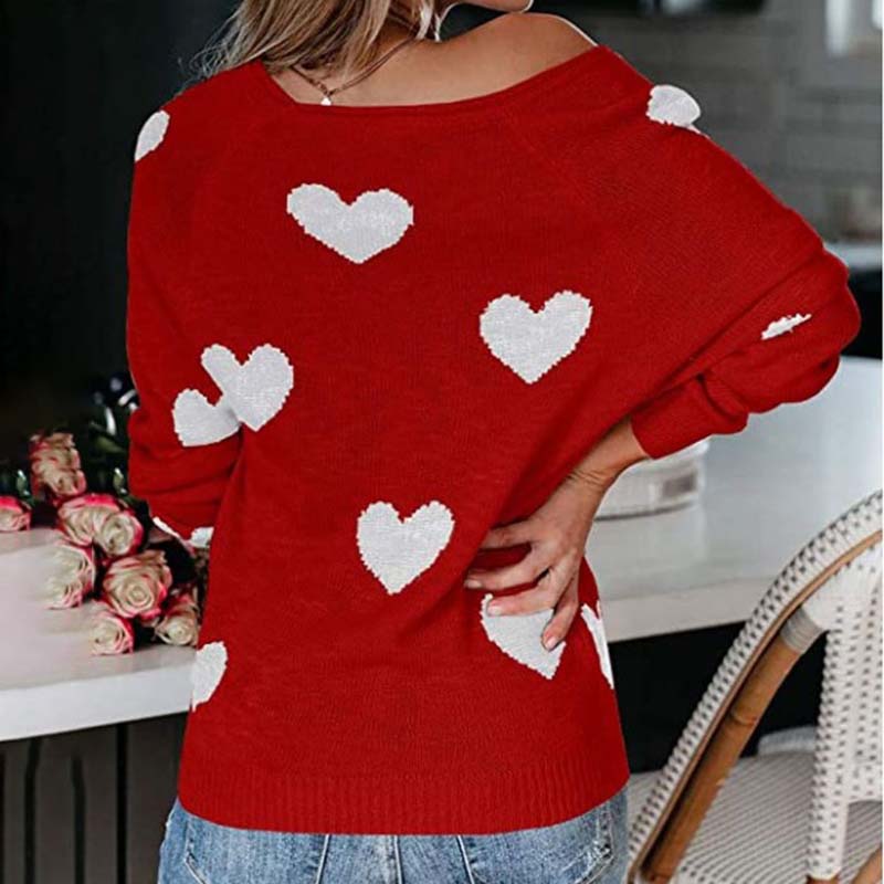 WW | Strickpullover mit Herzmuster Design