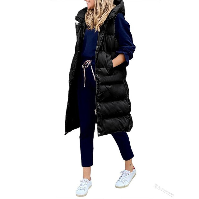 WW | Lange ärmellose Jacke für Frauen