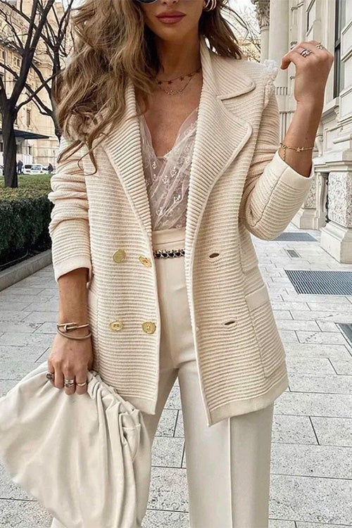 WW | Rosiedress Fashion Reversknöpfe Strickjacken mit Taschen