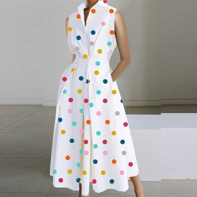 WW | Elegant dress with short sleeves