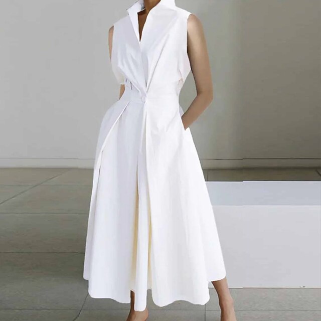 WW | Elegant dress with short sleeves