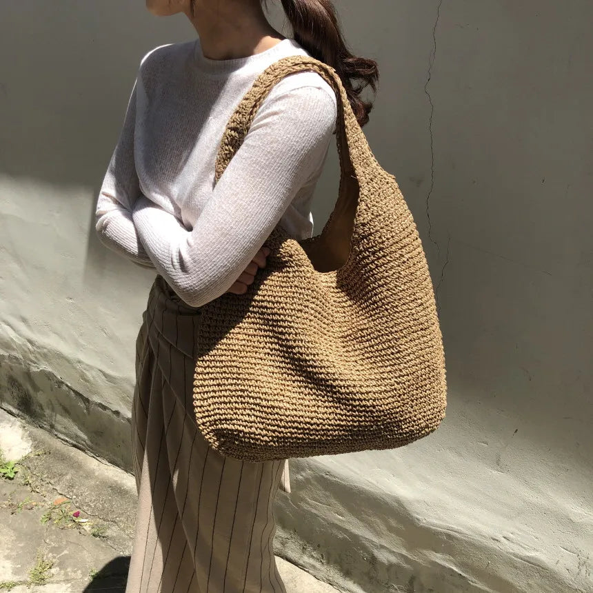 WW | Elegant Straw Bag For The Beach