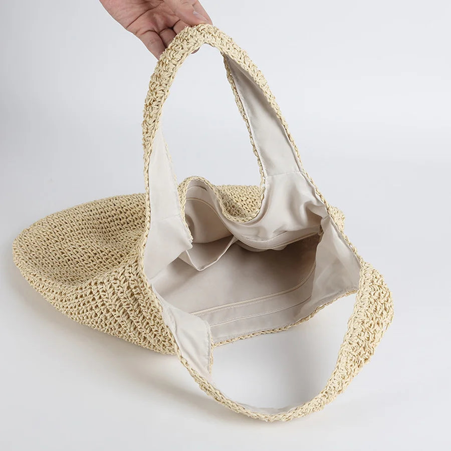 WW | Elegant Straw Bag For The Beach