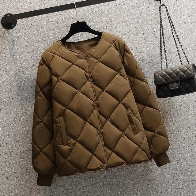 WW |  Daunenjacke mit Knöpfen - Perfekt für den Winter für Damen