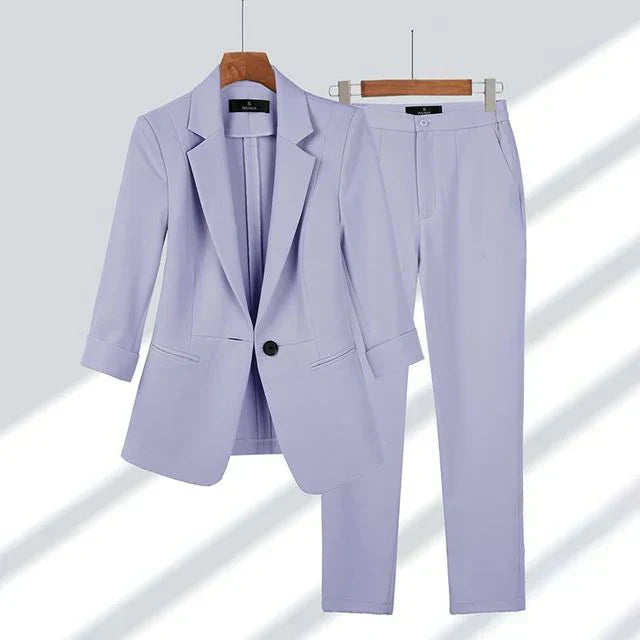 WW | Blazer Mit Hosen Satz Stilvoll