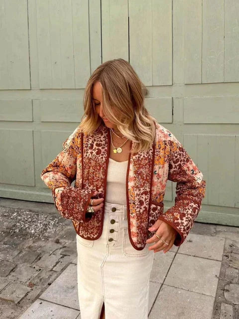 WW | Casual Vintage Print Coat