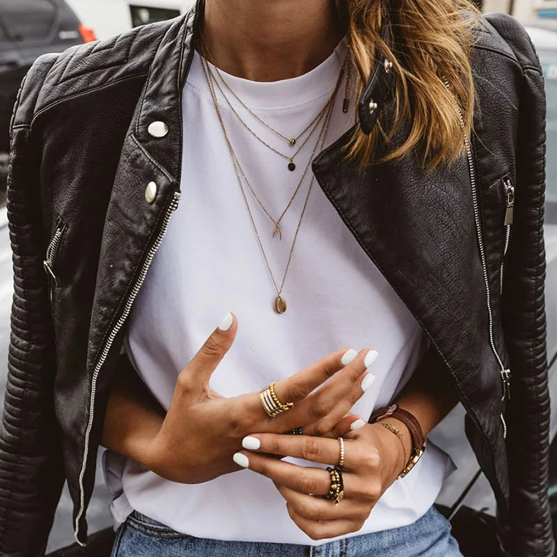 WW Black Biker Leather Jacket for Women | Perfect for Everyday Wear