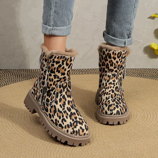WW | Leopardenmuster Winterstiefel